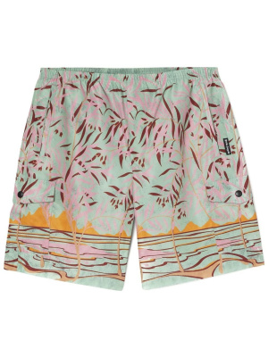 

Lagoon-print swim shorts, Palm Angels Lagoon-print swim shorts