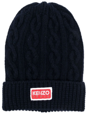

Cable-knit wool beanie, Kenzo Cable-knit wool beanie