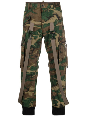 

Cuffed camouflage-print cargo trousers, Dsquared2 Cuffed camouflage-print cargo trousers