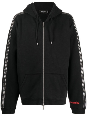 

Goth-print hooded jacket, Dsquared2 Goth-print hooded jacket