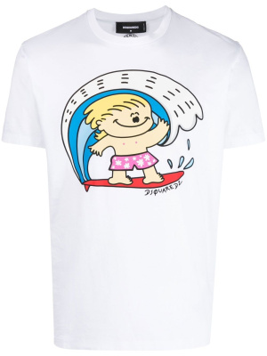 

Logo-print detail T-shirt, Dsquared2 Logo-print detail T-shirt