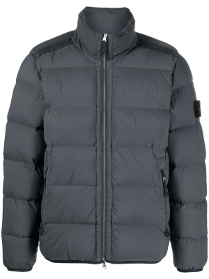 

Compass-patch padded down jacket, Stone Island Compass-patch padded down jacket