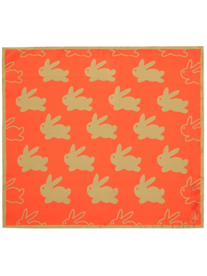 

Bunny-print silk scarf, JW Anderson Bunny-print silk scarf