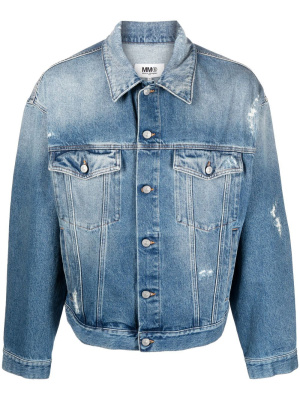 

Button-up denim jacket, MM6 Maison Margiela Button-up denim jacket