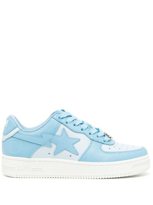 

Logo-patch leather sneakers, A BATHING APE® Logo-patch leather sneakers