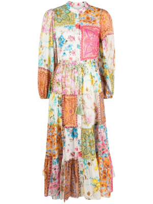 

Patchwork floral-print dress, ZIMMERMANN Patchwork floral-print dress