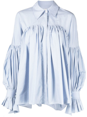 

Ruffled cotton shirt, KHAITE Ruffled cotton shirt