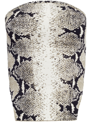 

The Dillon snakeskin-jacquard top, KHAITE The Dillon snakeskin-jacquard top