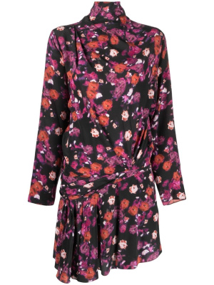 

Floral-print wrap dress, ISABEL MARANT Floral-print wrap dress
