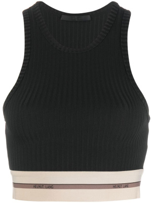 

Logo-underband cropped vest top, Helmut Lang Logo-underband cropped vest top