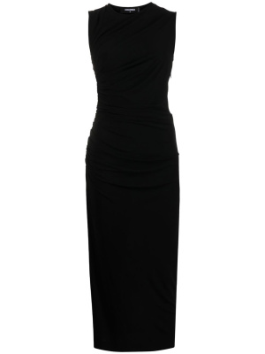 

Gathered jersey midi dress, Dsquared2 Gathered jersey midi dress