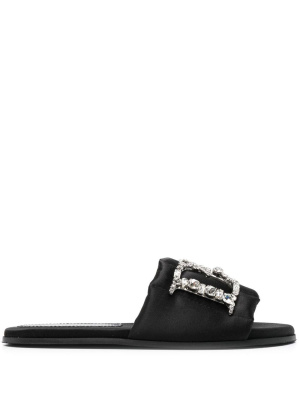 

Crystal-embellished flat sandals, Dsquared2 Crystal-embellished flat sandals