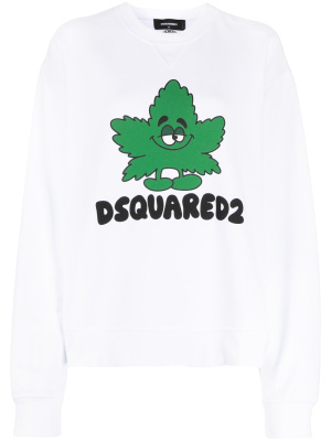 

Graphic-print cotton sweatshirt, Dsquared2 Graphic-print cotton sweatshirt