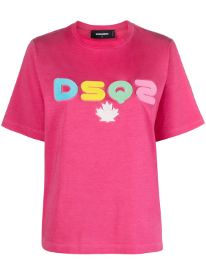 

DSQ2-print cotton T-shirt, Dsquared2 DSQ2-print cotton T-shirt