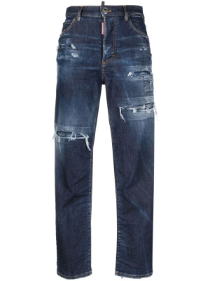 

Distressed-effect high-waisted jeans, Dsquared2 Distressed-effect high-waisted jeans