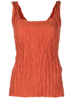 

Square-neck gathered tank top, TOTEME Square-neck gathered tank top