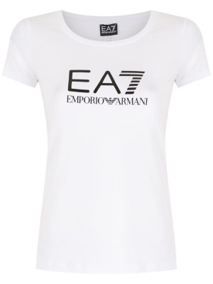

Scoop-neck logo T-shirt, Ea7 Emporio Armani Scoop-neck logo T-shirt