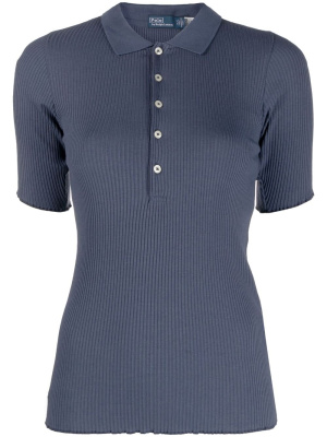 

Ribbed polo top, Polo Ralph Lauren Ribbed polo top