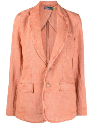 

Single-breasted linen blazer, Polo Ralph Lauren Single-breasted linen blazer