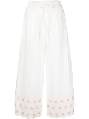 

Scallop-edge high-waist trousers, See by Chloé Scallop-edge high-waist trousers