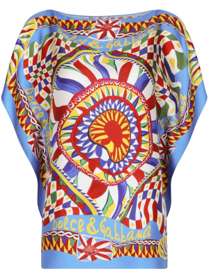 

Abstract-print silk blouse, Dolce & Gabbana Abstract-print silk blouse