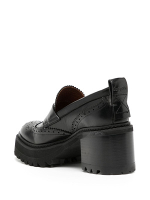 

Aryel 70mm logo-charm loafers, See by Chloé Aryel 70mm logo-charm loafers