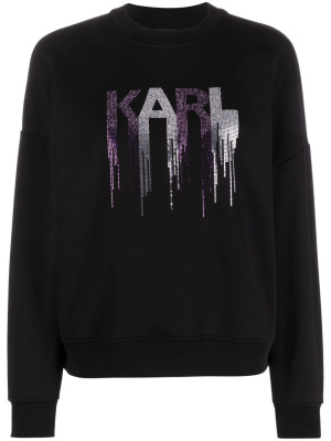 

Logo-studded sweatshirt, Karl Lagerfeld Logo-studded sweatshirt