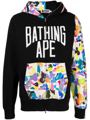 

Logo-print hooded jacket, A BATHING APE® Logo-print hooded jacket