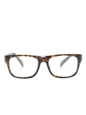 

Tortoiseshell-effect square-frame glasses, Prada Eyewear Tortoiseshell-effect square-frame glasses