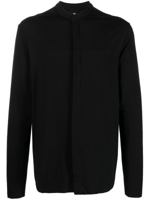

Slim-cut band-collar shirt, Thom Krom Slim-cut band-collar shirt