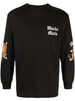

Logo-print long-sleeved T-shirt, WACKO MARIA Logo-print long-sleeved T-shirt
