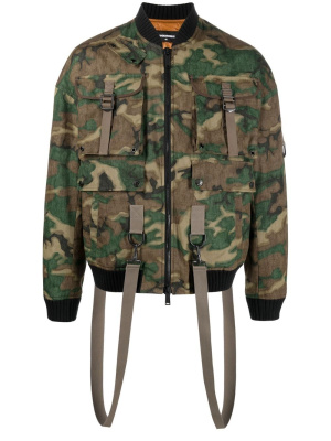 

Camouflage-print bomber jacket, Dsquared2 Camouflage-print bomber jacket