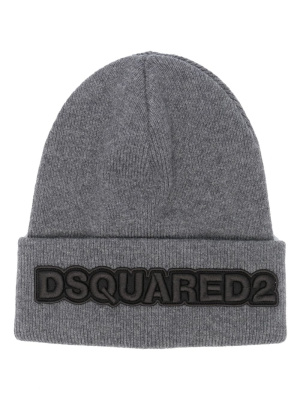 

Embroidered-logo knitted beanie, Dsquared2 Embroidered-logo knitted beanie