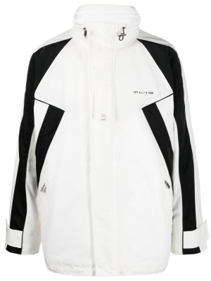 

Embroidered-logo high-neck jacket, 1017 ALYX 9SM Embroidered-logo high-neck jacket