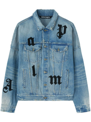 

Logo-patches denim jacket, Palm Angels Logo-patches denim jacket