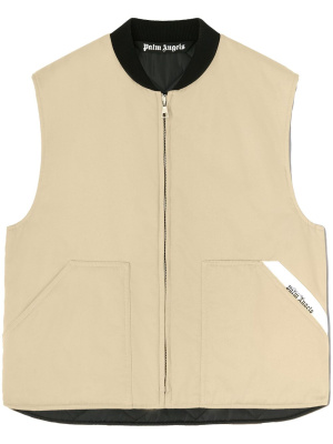 

Sartorial Tape zip-up vest, Palm Angels Sartorial Tape zip-up vest