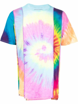 

Tie-dye patchwork T-shirt, Needles Tie-dye patchwork T-shirt