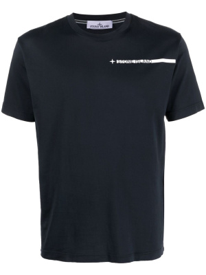 

Logo-print cotton T-shirt, Stone Island Logo-print cotton T-shirt