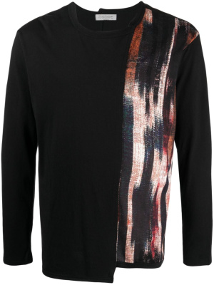 

Asymmetric long-sleeve T-shirt, Yohji Yamamoto Asymmetric long-sleeve T-shirt
