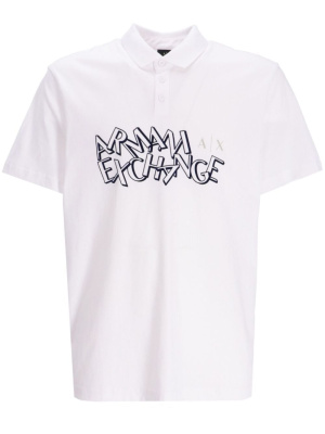 

Logo-print cotton polo shirt, Armani Exchange Logo-print cotton polo shirt