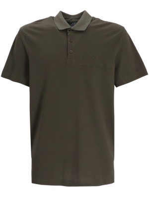 

Logo-embossed cotton polo shirt, Armani Exchange Logo-embossed cotton polo shirt