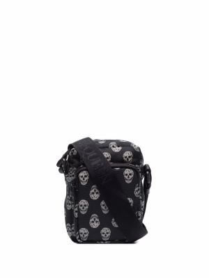 

Skull-print messenger bag, Alexander McQueen Skull-print messenger bag