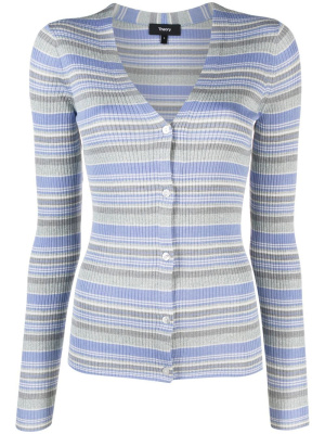 

Horizontal-stripe cardigan, Theory Horizontal-stripe cardigan