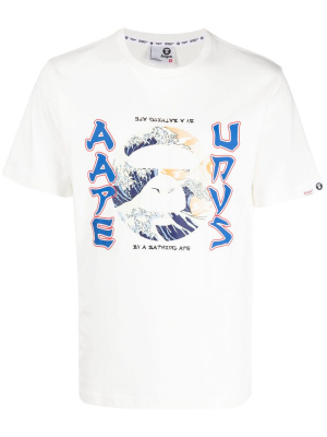 

Logo-print cotton T-shirt, AAPE BY *A BATHING APE® Logo-print cotton T-shirt