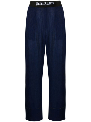 

Soireé logo-waist trousers, Palm Angels Soireé logo-waist trousers
