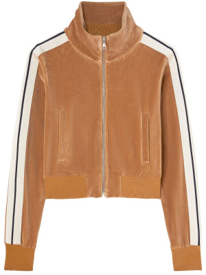 

Side-stripe velvet track jacket, Palm Angels Side-stripe velvet track jacket
