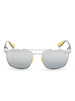 

Rectangle-frame mirrored sunglasses, Ray-Ban Rectangle-frame mirrored sunglasses