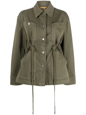 

Spread-collar belted jacket, BOSS Spread-collar belted jacket
