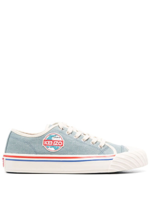 

Logo-patch denim sneakers, Kenzo Logo-patch denim sneakers