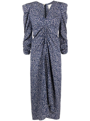

Albini printed silk midi dress, ISABEL MARANT Albini printed silk midi dress